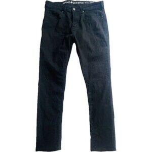 $109 Buffalo David Bitton 1972 Mens 32x32 Black Stretch Jeans Max-x Skinny Pants